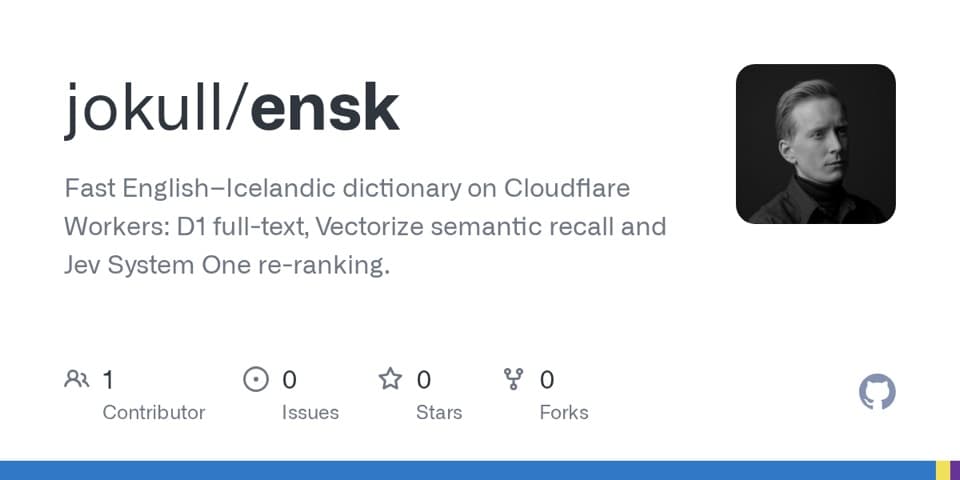 Preview of ensk, from its source