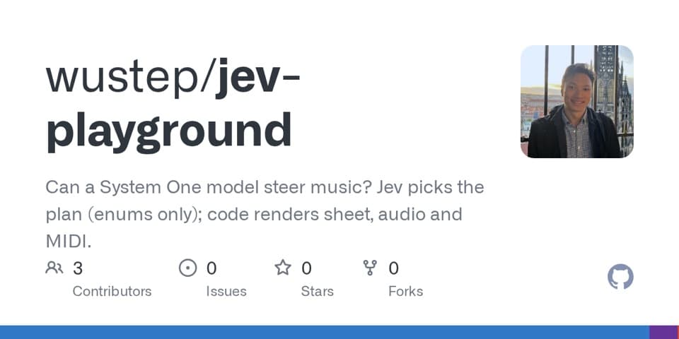 Preview of Can Jev steer music?, from its source