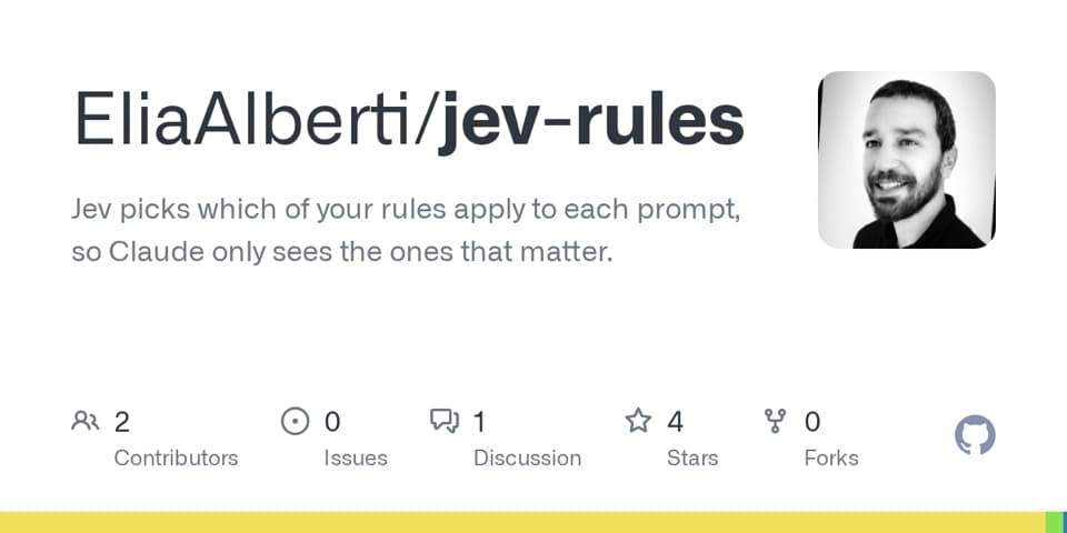 Preview of jev-rules, from its source