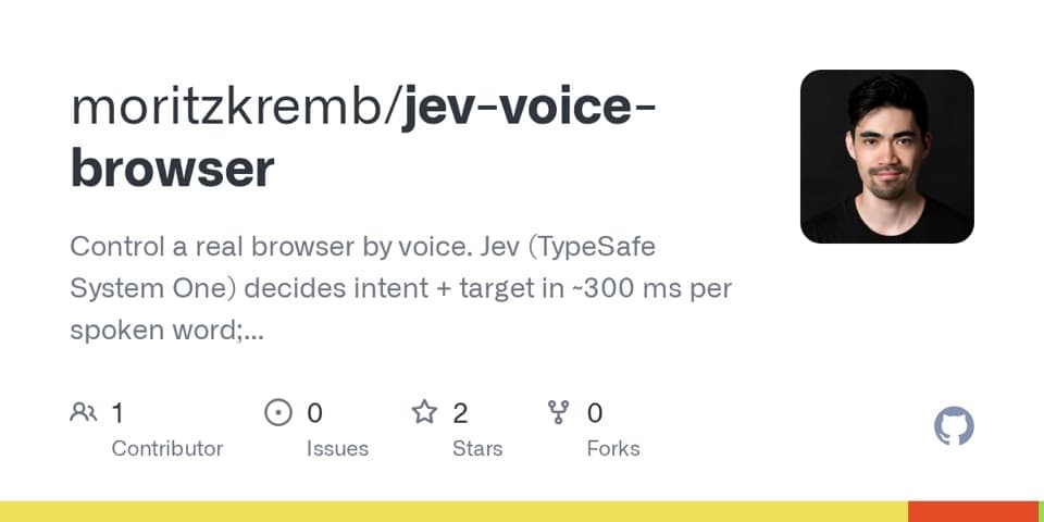 Preview of jev-voice-browser, from its source
