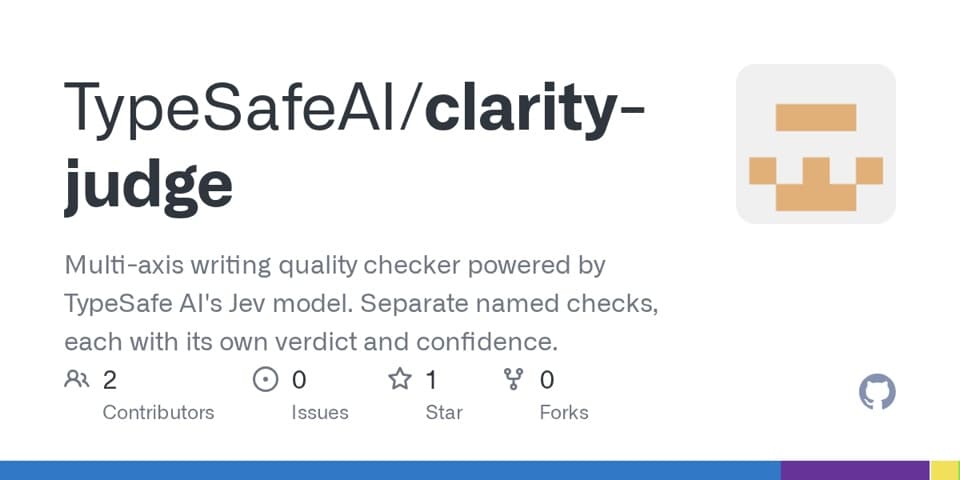 Preview of Clarity Judge, from its source
