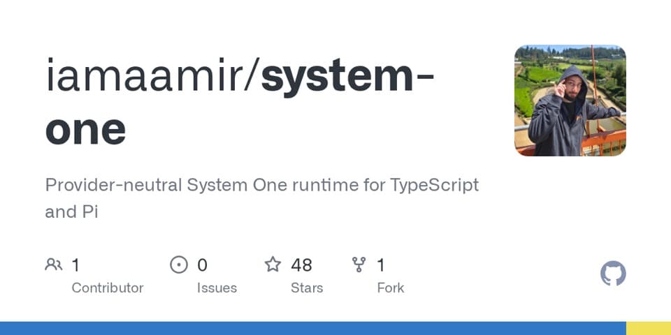 Preview of system-one, from its source