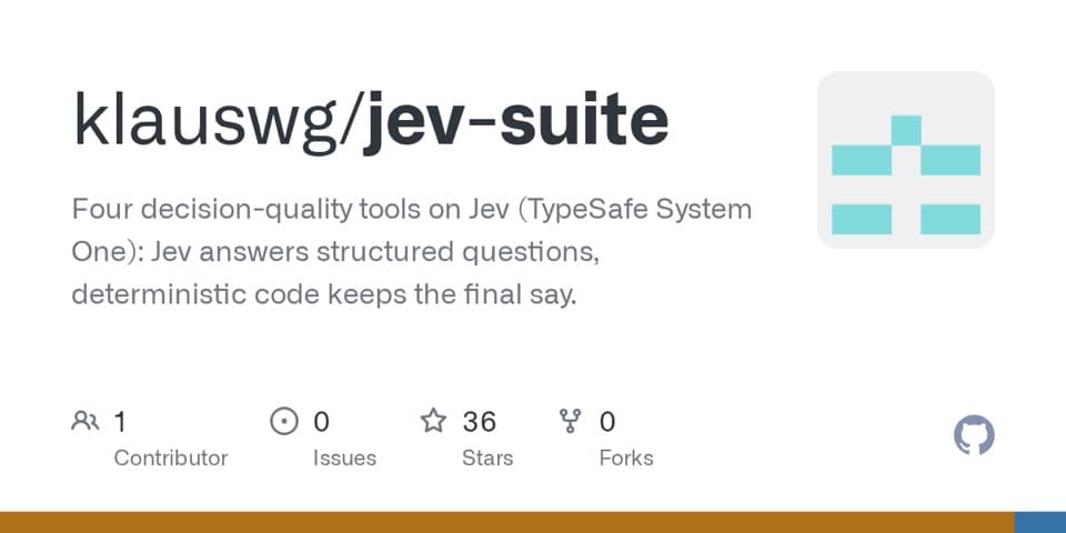 Preview of jev-suite, from its source