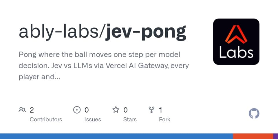 Preview of Jev Pong, from its source