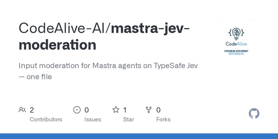 Preview of mastra-jev-moderation, from its source