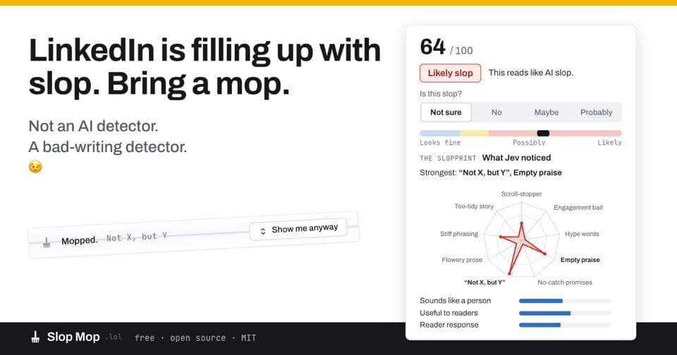 Preview of Slop Mop, from its source
