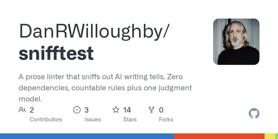 Preview of Sniff Test, from its source
