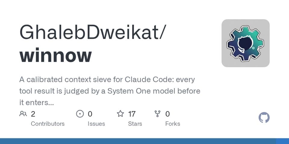 Preview of winnow, from its source