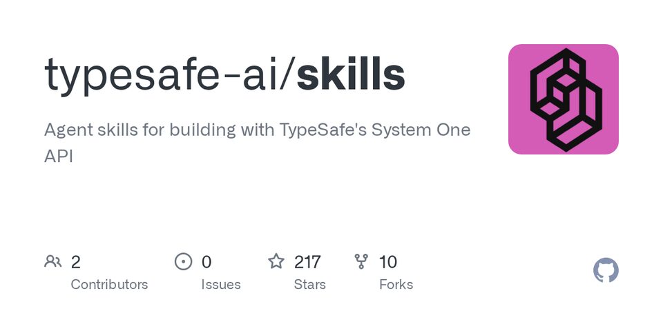 TypeSafe agent skills