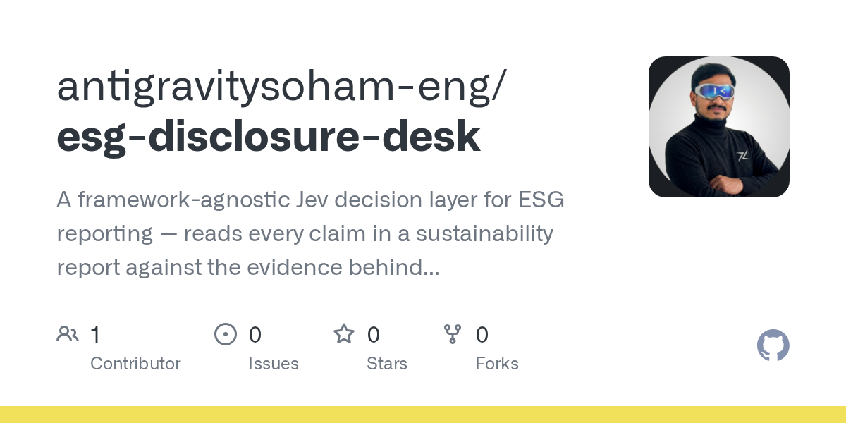 ESG Disclosure Desk checks sustainability claims against evidence