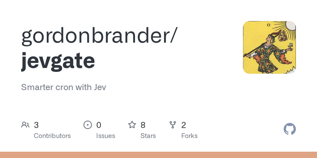 GitHub card for jevgate