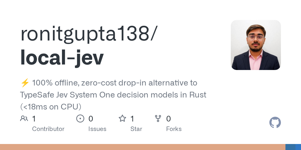 GitHub card for local-jev