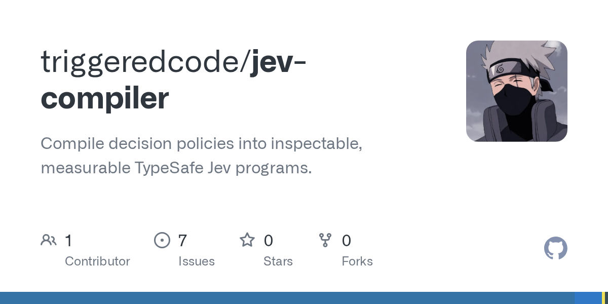 Decision policy compiler that builds inspectable testable programs