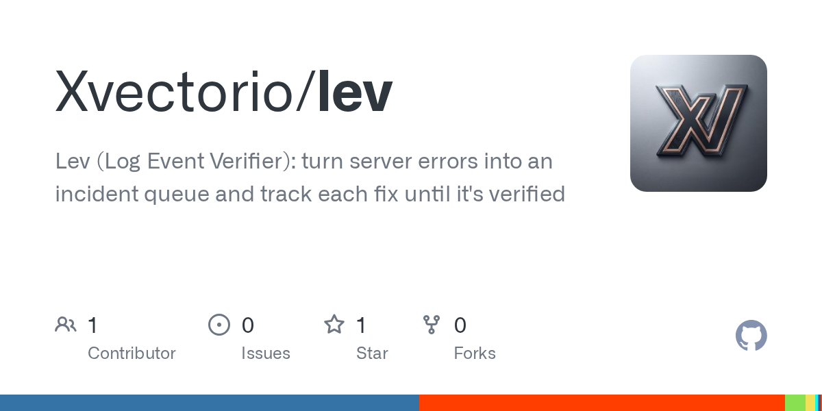 Lev turns server errors into verified incident queue