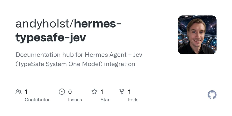GitHub card for hermes-typesafe-jev