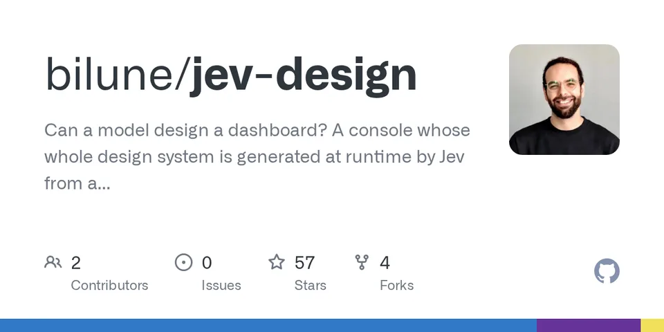 GitHub card for jev-design