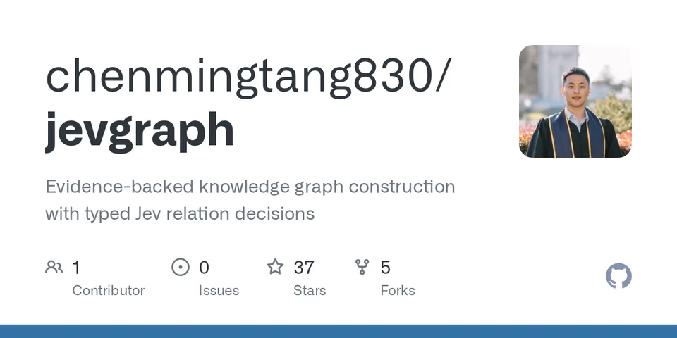 GitHub card for jevgraph
