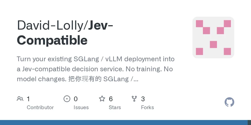 GitHub card for Jev-Compatible