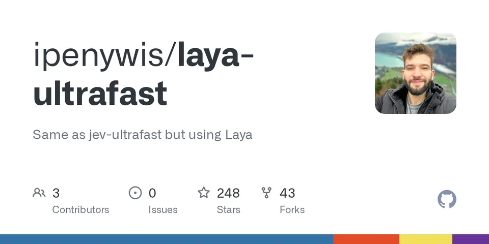 GitHub card for laya-ultrafast