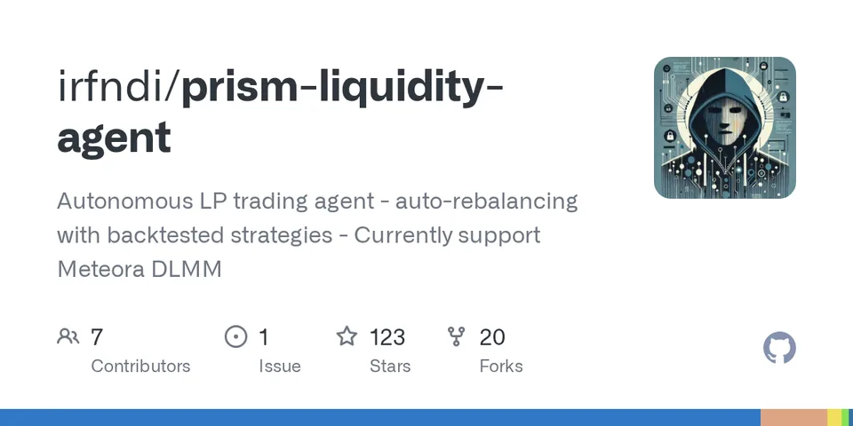 GitHub card for Prism Liquidity Agent