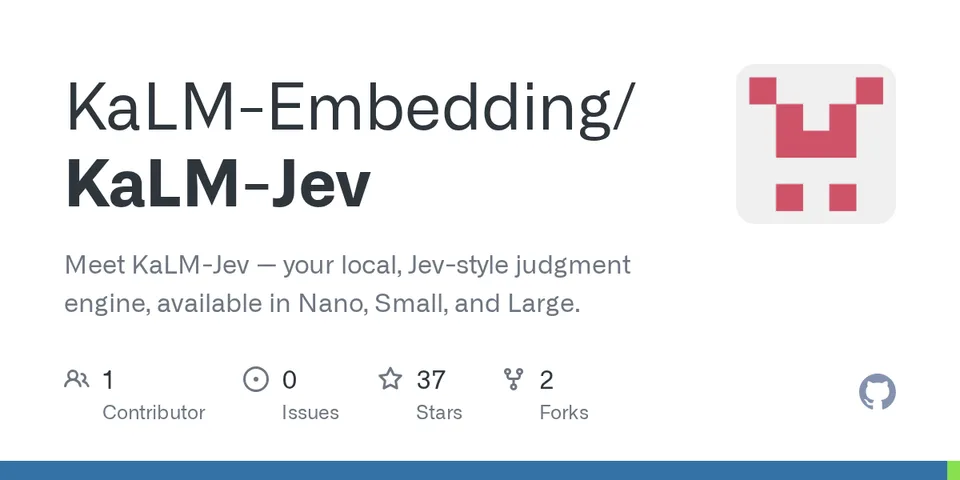 GitHub card for KaLM-Jev
