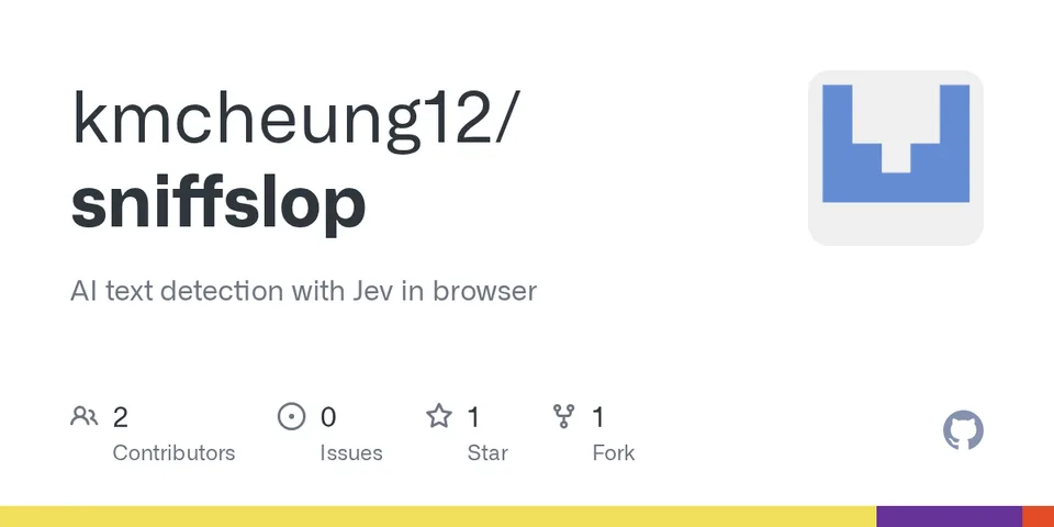 GitHub card for Sniffslop