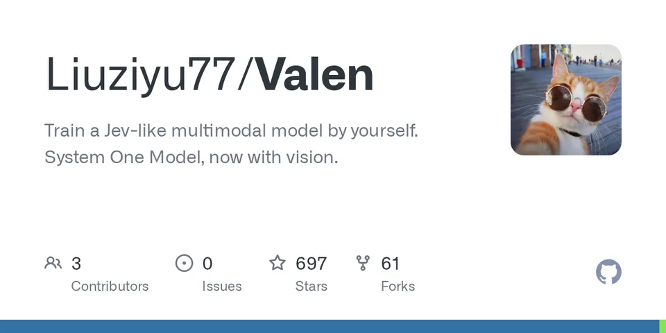 GitHub card for Valen