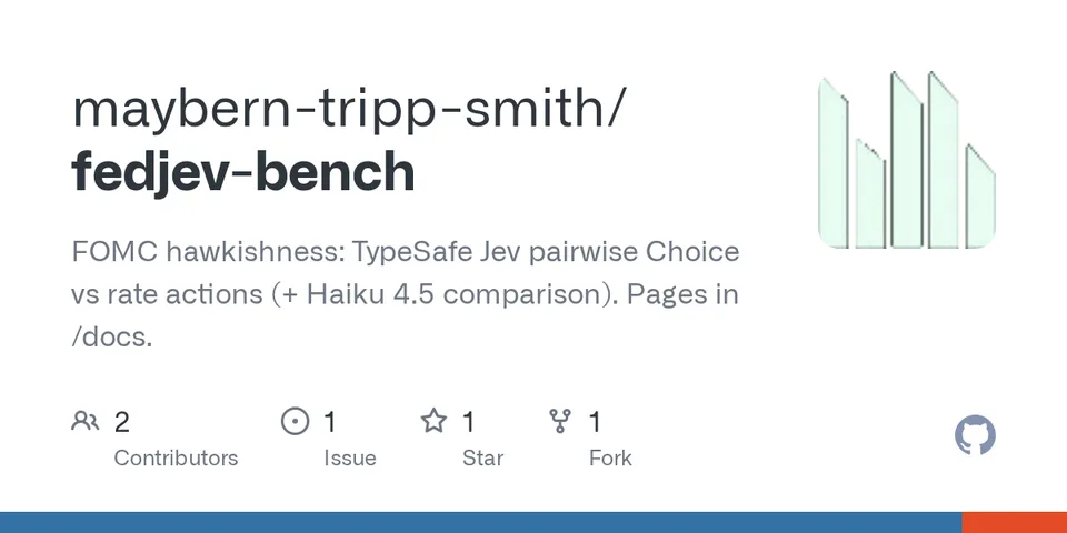GitHub card for fedjev-bench