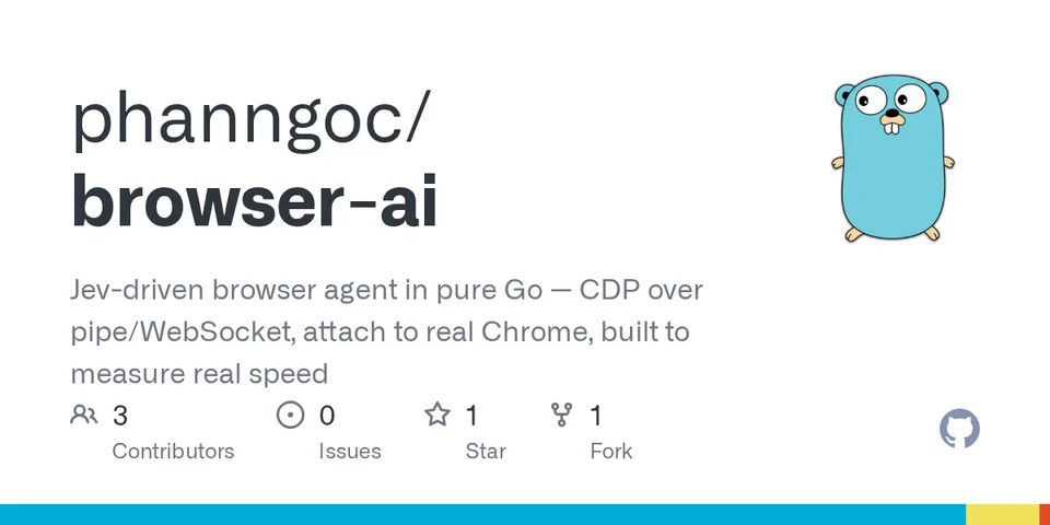 GitHub card for browser-ai