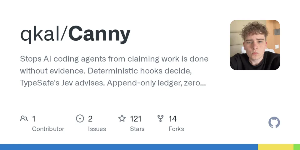 GitHub card for Canny