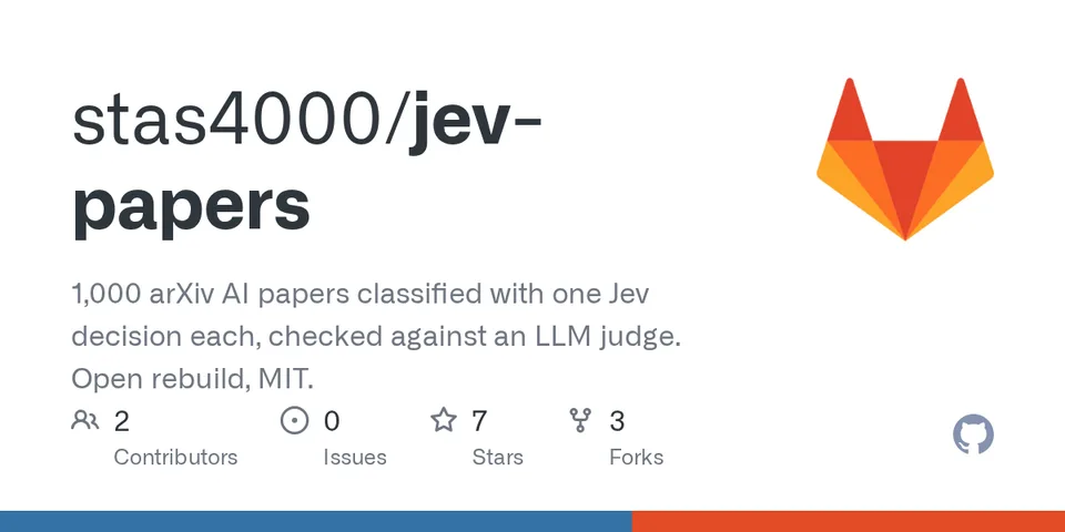 GitHub card for jev-papers