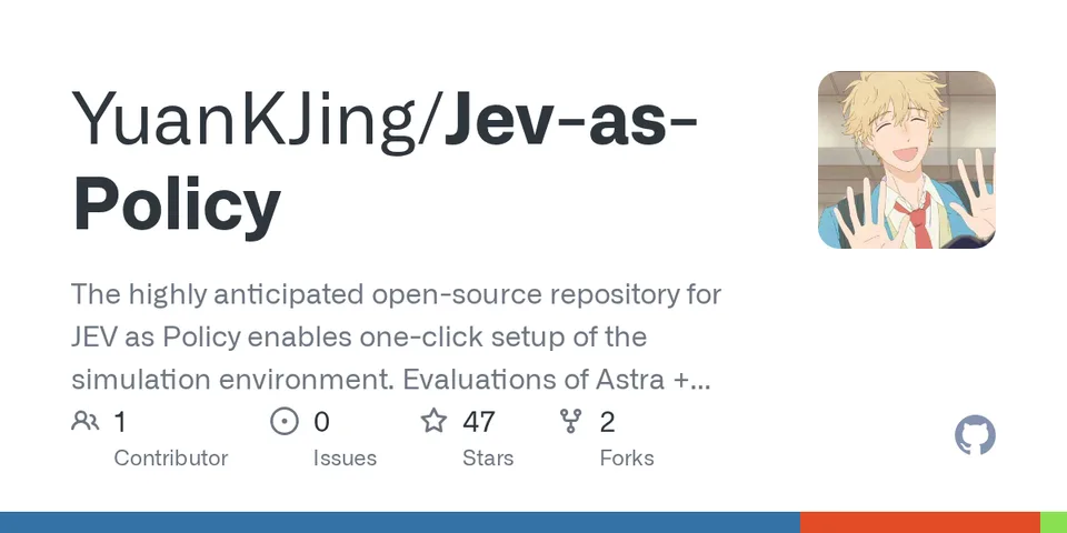 GitHub card for Jev-as-Policy
