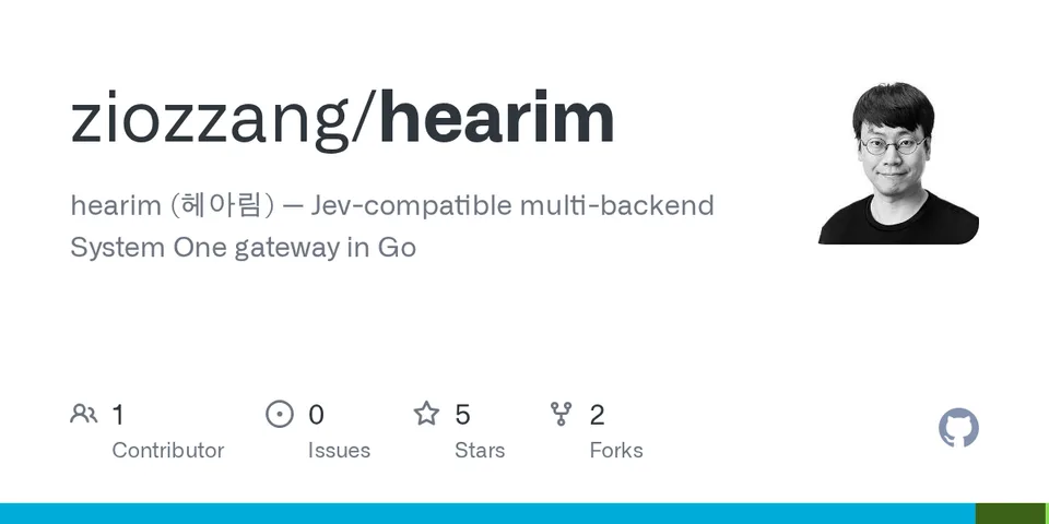 GitHub card for hearim
